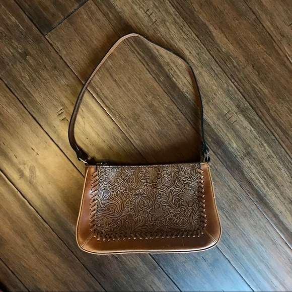 kaela Handbags - Vintage Tooled Leather Purse